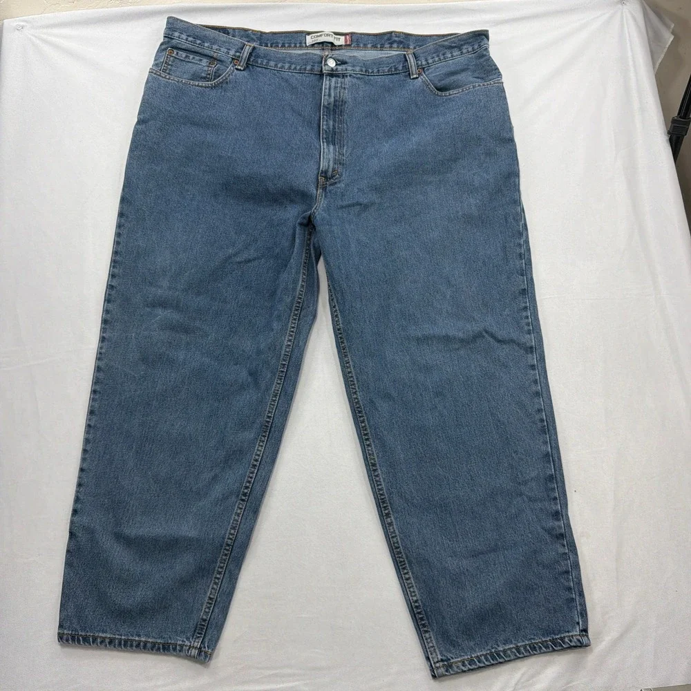 Y2K Levi's Jeans 560 Comfort Fit Tapered Leg Medium Wash Blue Denim Mens 48x30